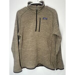 Patagonia 1/4 Zip Fleece Better Sweater Brown Medium
